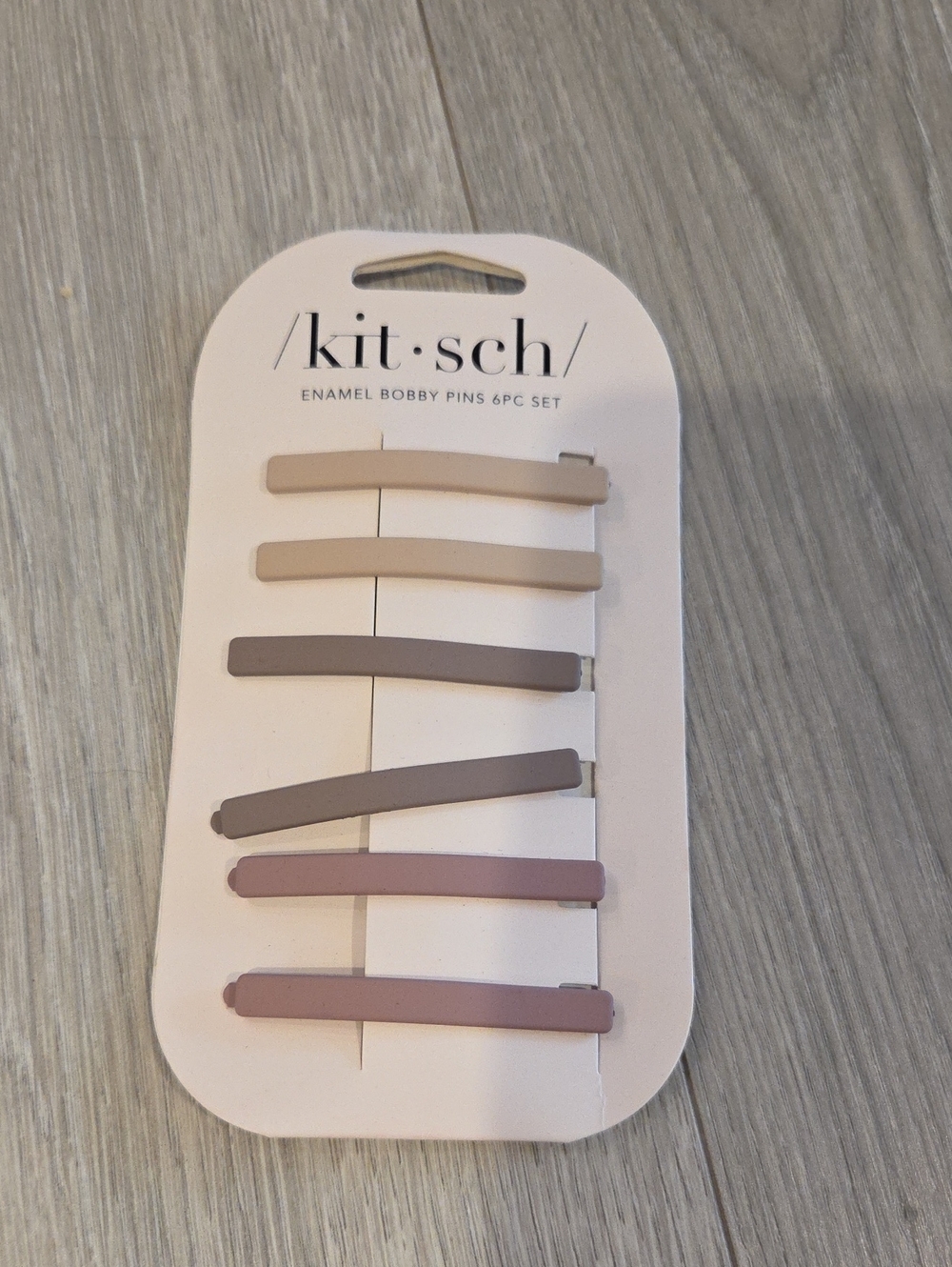 NWT Kitsch Enamel Bobby Pins 6 Piece Set